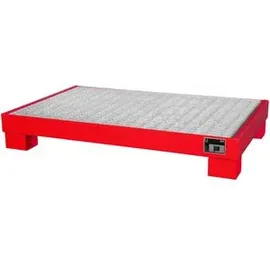 Bauer Auffangwanne Stahl 131 x 80 cm rot unterfahrbar