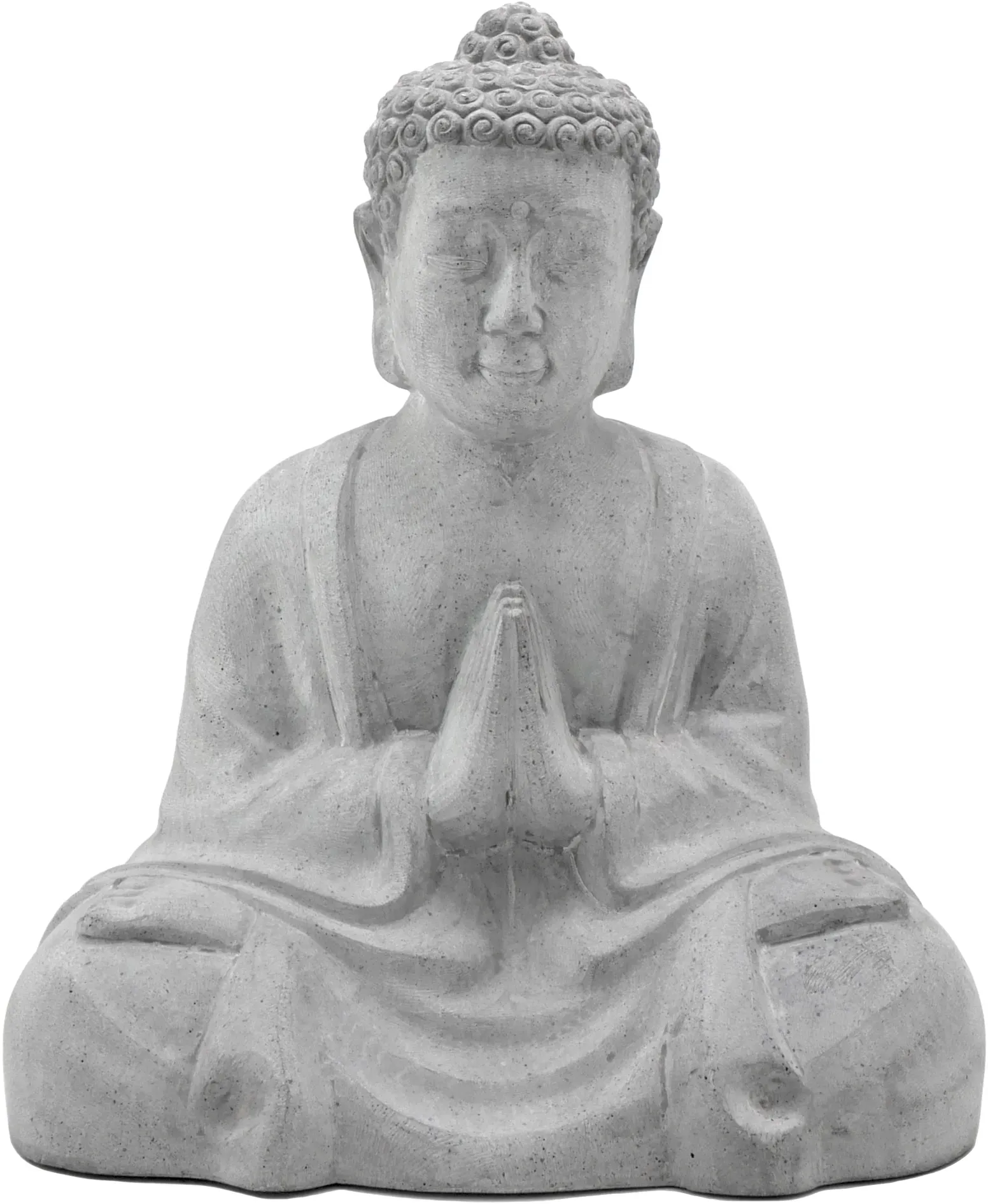 Buddha Semkyi - Zementgrau - 50 cm