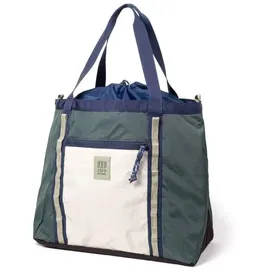 Topo Designs Mountain Utility Tote Umhängetasche Nylon Grün/Weiß