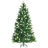 Costway 180cm Weihnachtsbaum mit Schnee