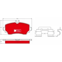 TRW Bremsbelagsatz, Scheibenbremse DTEC COTEC