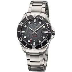 Regent BA-857 Herrenuhr Titan 20 Bar Wasserdicht Schwarz