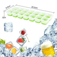 Intirilife Eiswürfelformen in GRÜN – 4er Set à 14