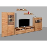 Home Affaire Wohnwand »Silkeborg«, (Set, 5 St.), teilmassiv mit schöner, griffloser Optik, beige