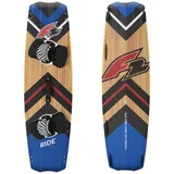 F2 Marken Kiteboard Ride Wood 137 cm Blau Komplett Set 2024 blau 137 CM