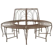 vidaXL Baumbank Ø 160 x 89 cm Braun