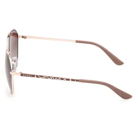 GUESS GU00148 Unisex-Sonnenbrille Vollrand Rund Metall-Gestell, gelb