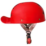 Halbschalenhelm Mit ECE-Zulassung Vintage Motorradhelm Baseball Cap Cruiser Chopper Scooter Helm Herren Retro Motorrad Halbhelm Damen Mofa Helm