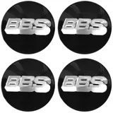 SANSHAOS Radnabenabdeckung Aufkleber Logo Radnabenkappen Zentralabdeckung Abzeichen für BBS 56MM 60MM 65MM 70MM 80MM, Nabendeckel Staubdicht Wasserdicht, 4 Stück,D-60MM