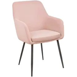 Stühle Kuta mit wasserdichter Polsterung in Rosa für die Gastronomie. Innenmöbel für Bar, Restaurant und Café.