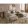 MASSIVMOEBEL24.DE Ecksofa, inkl. Hocker 285x220x79 Polyester taupe RAVENNA