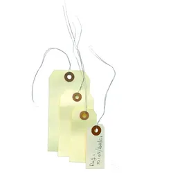 agipa Gepäckanhänger, 125 x 63 mm, neutral, mit Draht