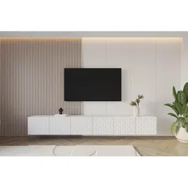 altdecor VIRA Lowboard 300 cm Weiß Holz