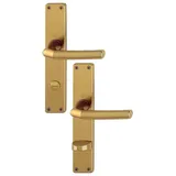 HOPPE Langschildgarnitur WC/Bad Aluminium F4 1117/202SP