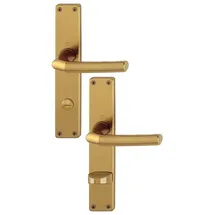 HOPPE Langschildgarnitur WC/Bad Aluminium F4 1117/202SP