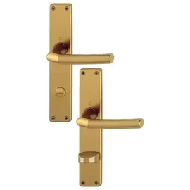 HOPPE Langschildgarnitur WC/Bad Aluminium F4 1117/202SP