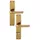 HOPPE Langschildgarnitur WC/Bad Aluminium F4 1117/202SP