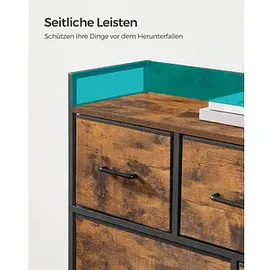 Songmics Sideboard, LTS137B01 braun 98,0 x 28,5 cm