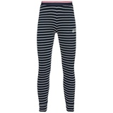 Odlo Kids Funktionsunterwäsche Lange Hose mit Streifen Print ACTIVE WARM ORIGINALS ECO, dark sapphire - odlo silver grey, 140