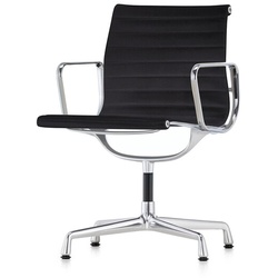 Vitra Besucherstuhl Alu-Chair schwarz, Designer Charles & Ray Eames, 83x57.5x59 cm