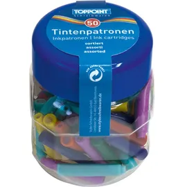 Livepac-Office Füllerpatronen 100 (2x50Stk) farbig