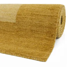 THEKO Wollteppich THEKO "Gabbeh Super, Handweb, auch als Läufer erhältlich, reine Wolle" Gr. 1, gelb, B:60cm H:9mm L:90cm, Wolle, Teppiche, Schlafzimmer, Wohnzimmer, Esszimmer, auch als Bettumrandung