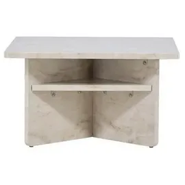 venture home Couchtisch Ålesund Beige Holzwerkstoff 75 x 42 x 75 cm