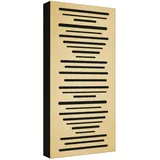 Addictive Sound Akustikpaneele Holz - Schalldämmung AbFuser Wood - Akustikplatten Perfekt zum Hause, Studio, Konferenzraum, Club - Acoustic Panel mit den Maßen 100x50x11,5 cm - Natürlich
