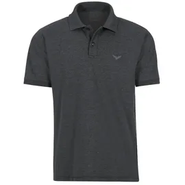 TRIGEMA Poloshirt TRIGEMA "TRIGEMA Poloshirt DELUXE Piqué", Herren, Gr. XL, grau (anthrazit, melange), 100% Baumwolle, Basic, Shirts