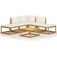 vidaXL 6-tlg Garten-Lounge-Set mit Kissen Massivholz Akazie Modell 23