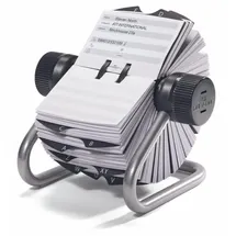 Durable Rollkartei Telindex 500 Karten Silber