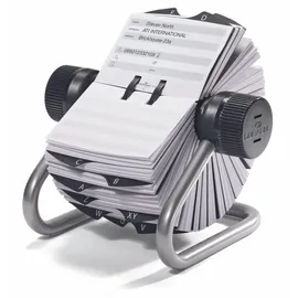Durable Rollkartei Telindex 500 Karten Silber