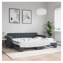 vidaXL Tagesbett 90 x 200 cm Dunkelgrau