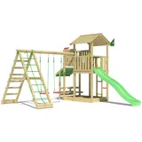 Jungle Gym Spielturm Veranda mit Schaukel und Rutsche 1,20 m Grün