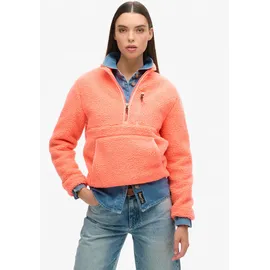 Superdry Outdoor Fleecejacke Pastelline Korallrot L