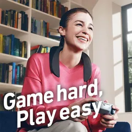 Panasonic SC-GN01E, Kabelgebunden, Gaming Nacken-Lautsprecher (eingebautes Mikrofon, USB, leicht, auch perfekt für Home Office) schwarz