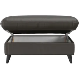 Cotta Stauraumhocker Pike Leder 102 x 45 x 0 cm Grau
