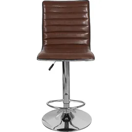 Kayoom Barstuhl Midnight 625 2er-Set, in Leder-Optik, höhenverstellbar, drehbar braun