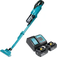 Makita DCL286FSG2 Akku Staubsauger Blau inkl. 2x 6,0 Ah
