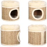 vidaXL Katzenhaus mit m Katzenbett 33 cm Seegras - Katzenhaus - Katzenhäuser - Katzenbett - Katzenbetten - Beige