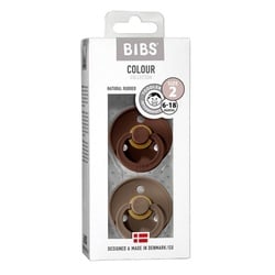 BIBS Schnuller Colour 2er Pack Mocha+Dark Oak 6-18m