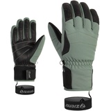 Damen Ski-Handschuhe Wintersport wasserdicht extra warm Wolle green mud 6 5