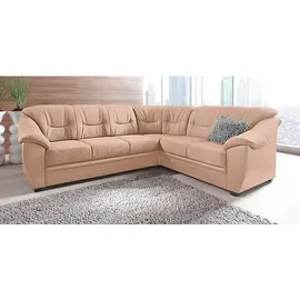sit&more Eckcouch Kunstleder 2-Sitzer Braun