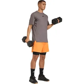 adidas D4T Power 3-Streifen Trainingsshirt braun M