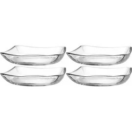 LEONARDO Piazza Speiseteller 20 cm transparent/weiß