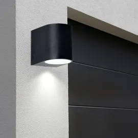 ETC Shop Wandstrahler Set RGB LED schwarz 7x8x9,4 cm