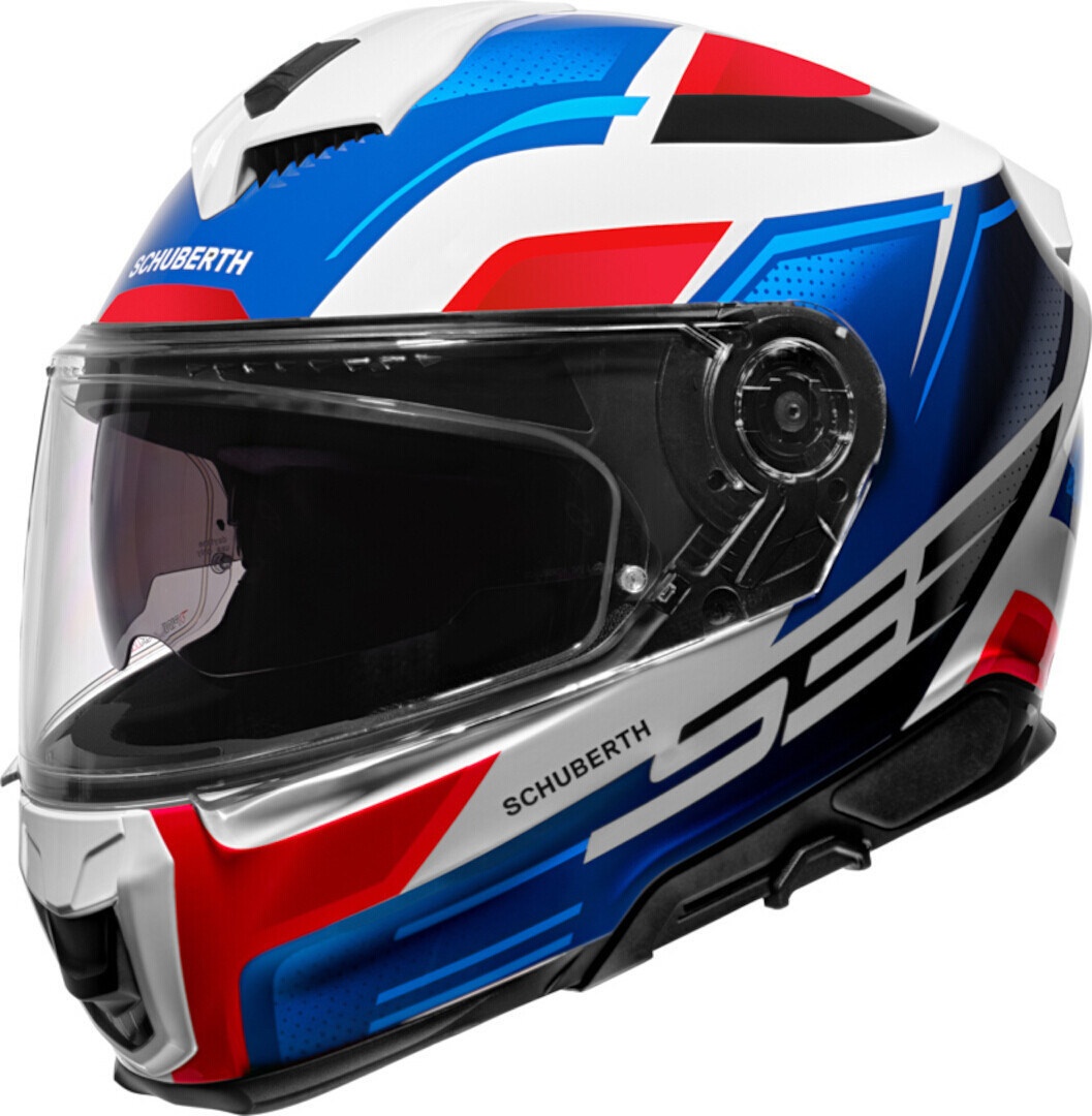 Schuberth S3 Storm Helm, wit-rood-blauw, XL Voorman