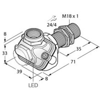 Turck Sensor BI5-EM18WDTC-Y1X
