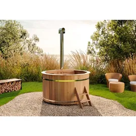 FinnTherm Bergen Ø 160 x 110 cm Weiß
