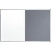 Franken Kombitafel 90 x 60 cm grau/weiß